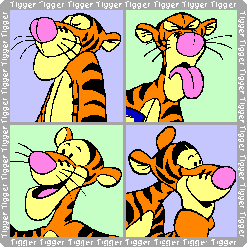 Four Faces of Tigger!